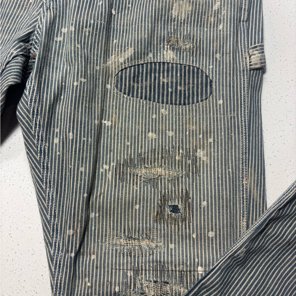 Ralph Lauren Denim & Supply Men's Striped Distressed Jeans Size 36-32 - Picture 2 of 13